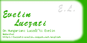 evelin luczati business card